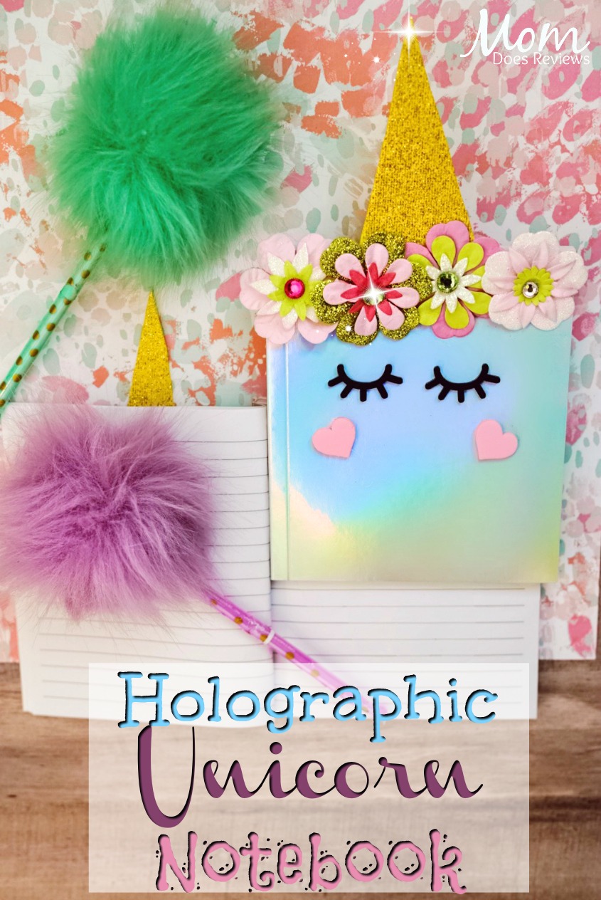 Holographic Unicorn Notebook #craft #unicorn #papercraft #funstuff #cutecraft