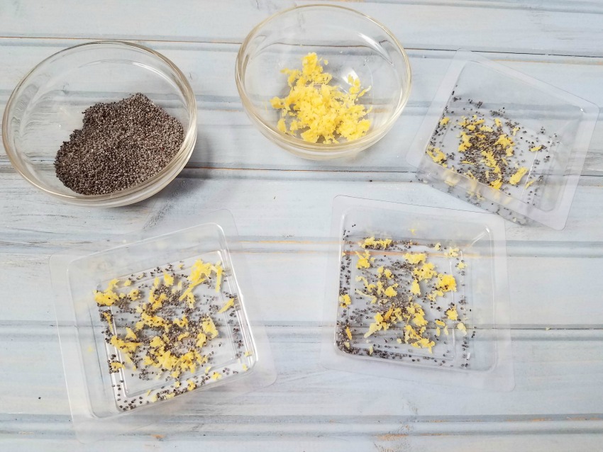 Homemade Lemon Poppy Seed Soap process
