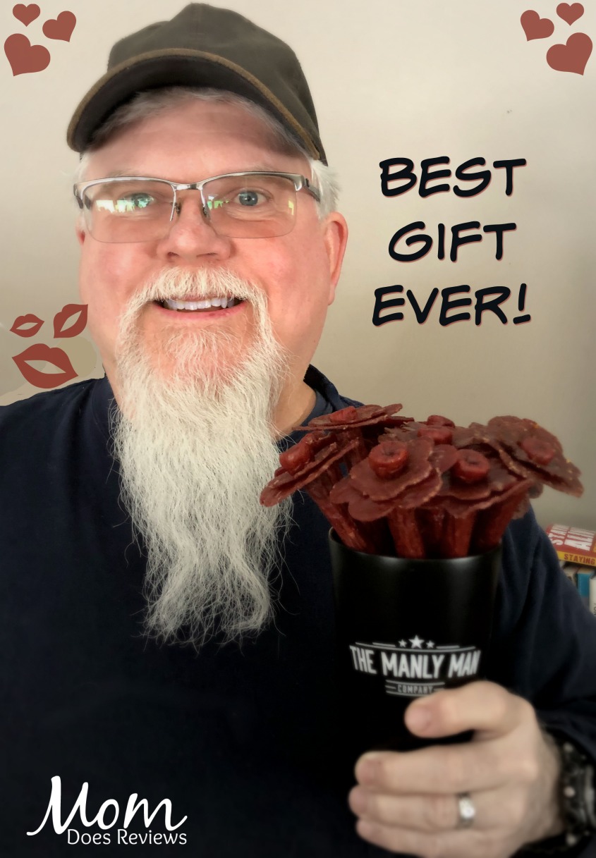 Give Him a Manly Man Bouquet of Edible Roses this Valentine's Day. #Sweet2019