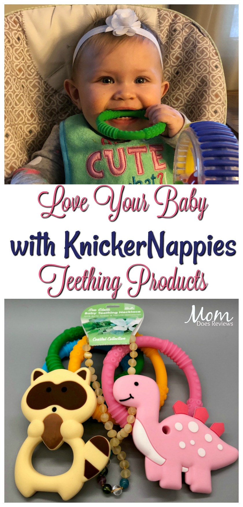 Love Your Baby with KnickerNappies Teething Products #sweet2019 #babies #teething #siliconeteethers