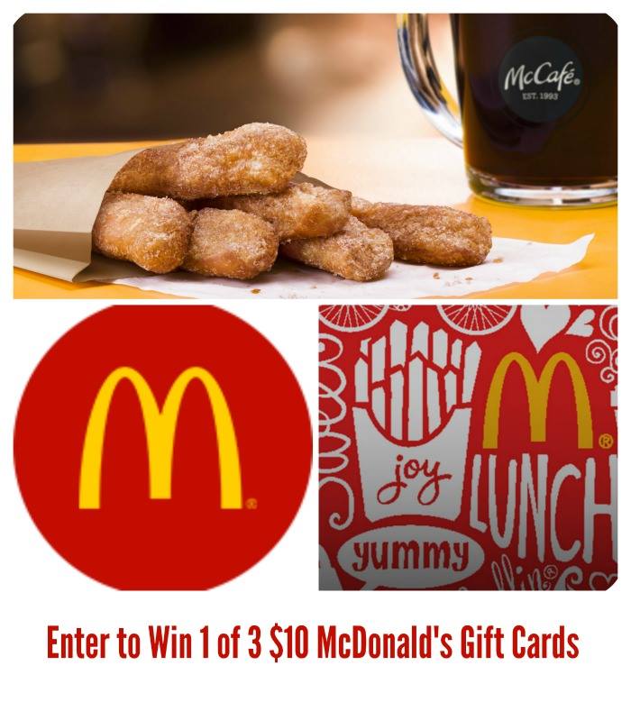 3 #Winners! Each gets $10 McDonald's GC! US, ends 2/25