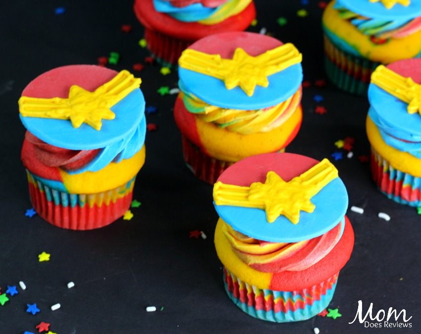 Captain Marvel Cupcakes!