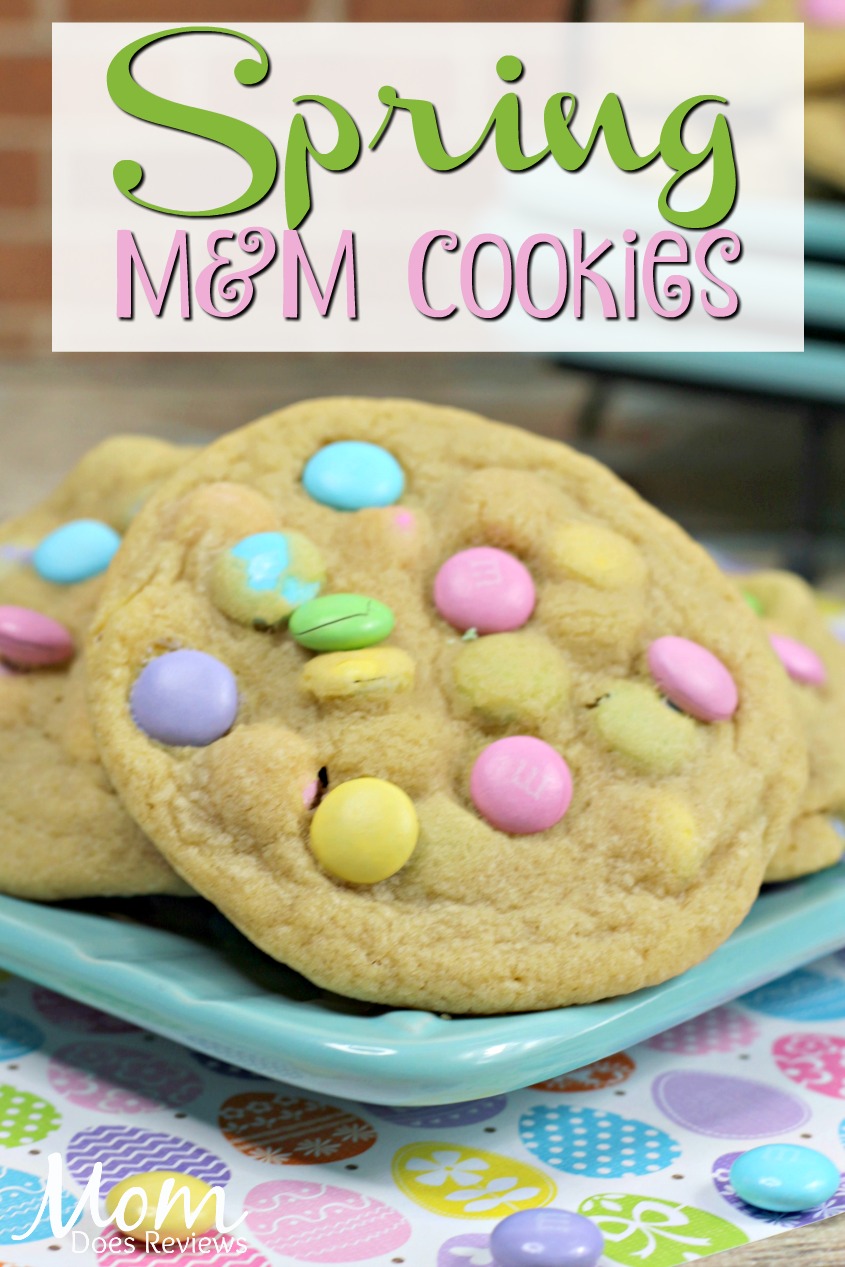 Easter M&M Cookies #SpringFUnonMDR #cookies #desserts #sweets #foodie