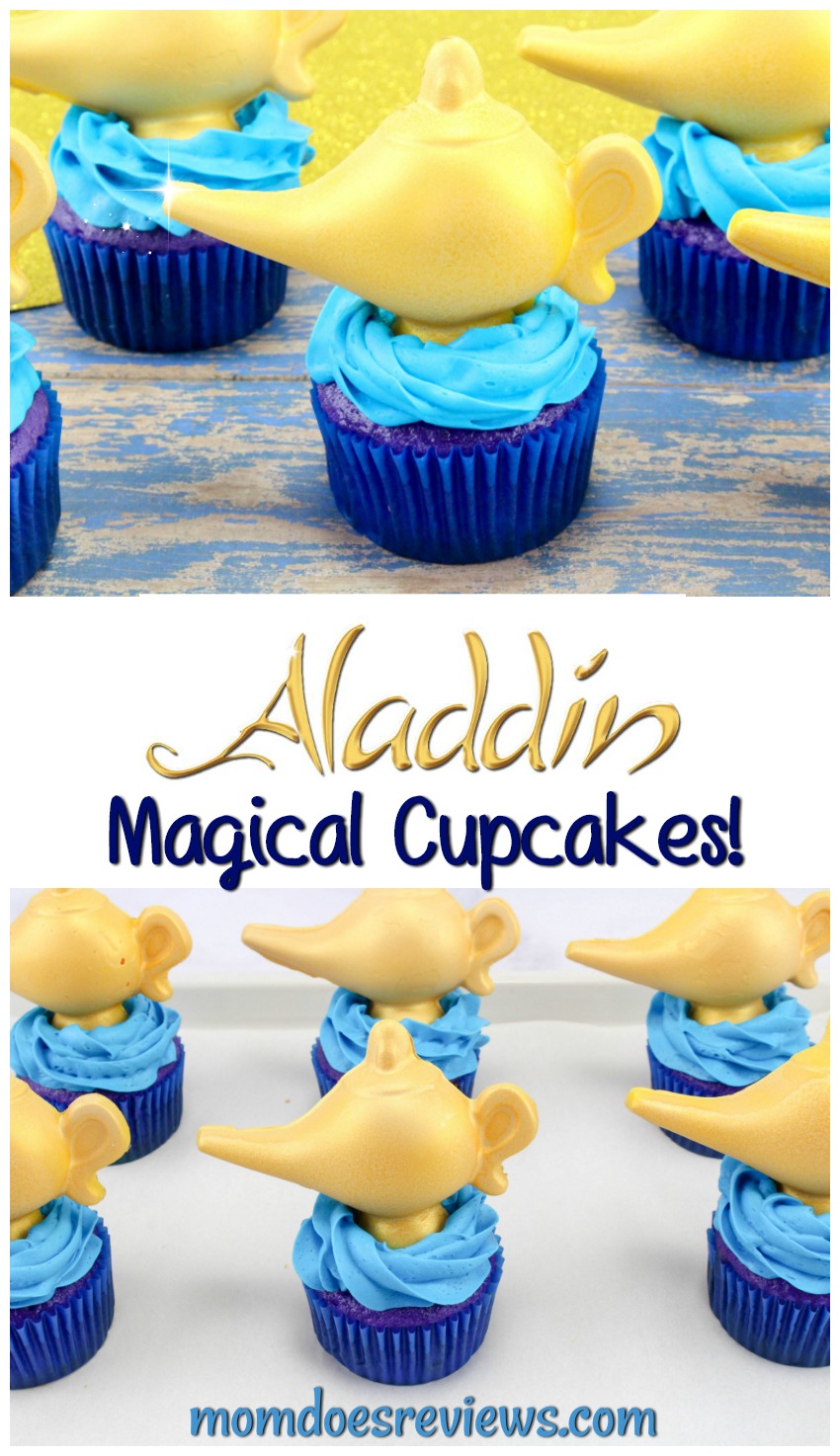 Aladdin Cupcakes with Magical Genie Lamps! #Aladdin