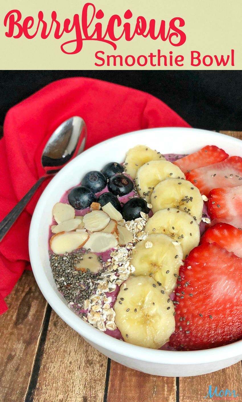 Berrylicious Smoothie Bowl Recipe: Easy, Quick and Satisfying! #recipe #food #foodie #breakfast #getinmybelly #yummy #strawberry #healthyfoods