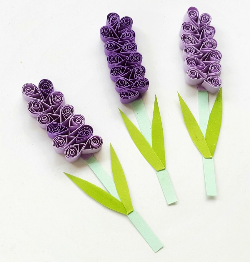 Quilled Hyacinth Flowers process