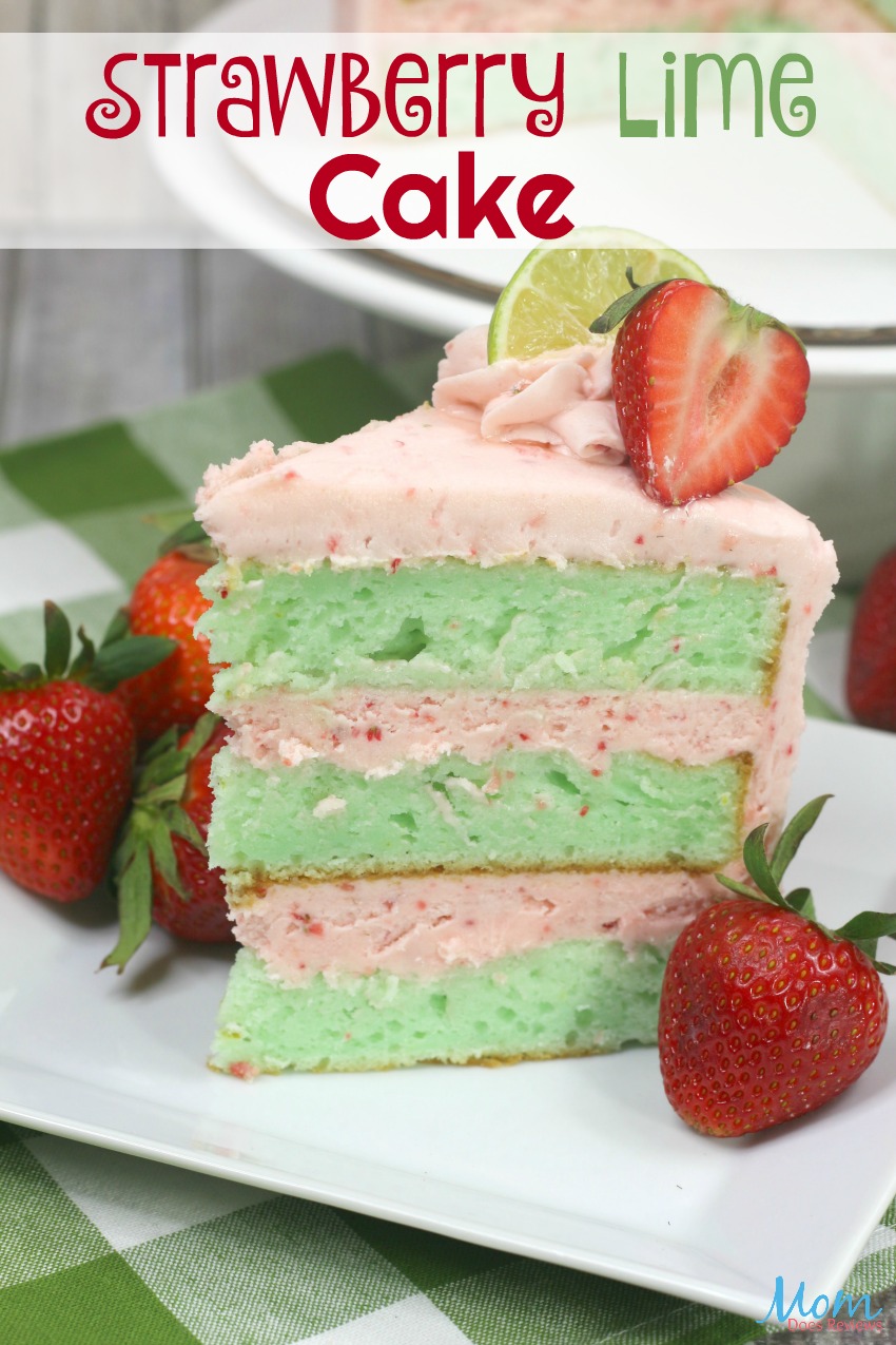 Strawberry Lime Cake Recipe #cake #desserts #sweets #strawberry #lime #getinmybelly #foodie #layercakes
