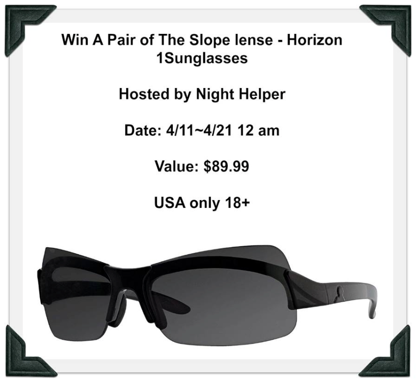 #Win A Pair Of Horizon 1 sunglasses, Slope lenses ($90 arv) US only, ends 4/20
