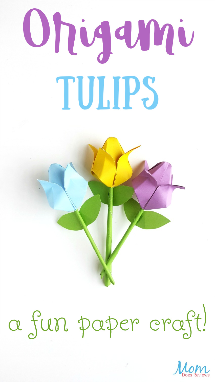 Origami Tulips: A Fun Paper Craft! #crafts #flowers #origami #papercraft #funstuff #mothersday 