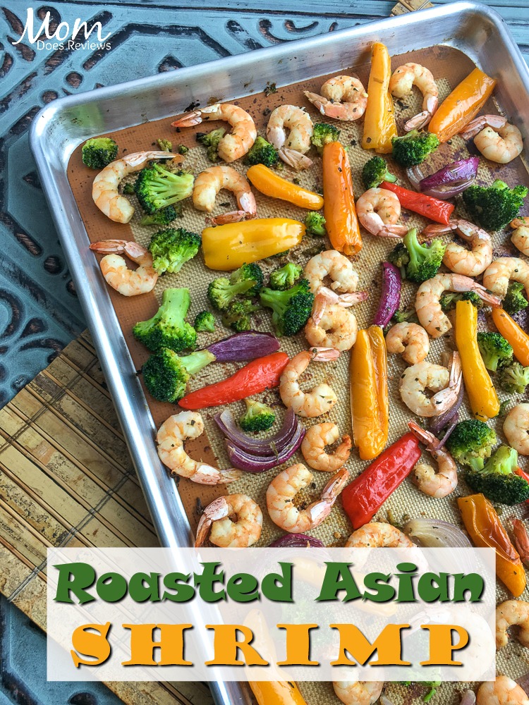 Roasted Asian Shrimp & Vegetables- Sheet Pan #Recipe