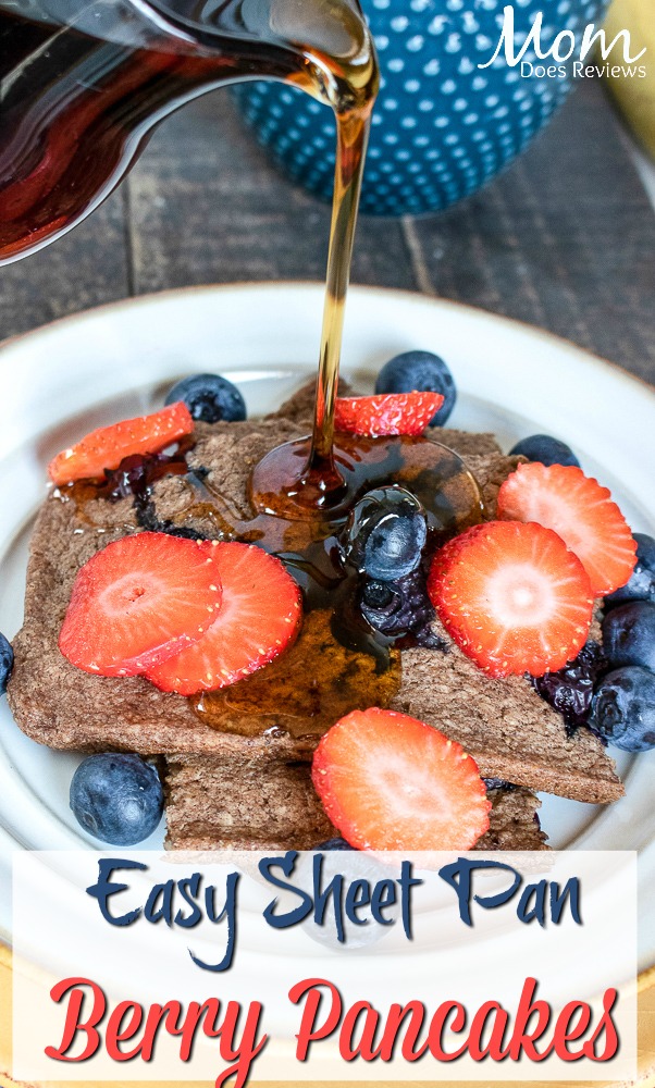 Sheet Pan Blueberry Pancakes #recipe #breakfast #pancakes #food #berries 