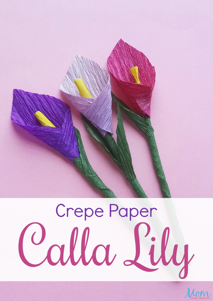 How to Make a Crepe Paper Calla Lily #craft #papercrafts #flowercraft #callalilly #funstuff 