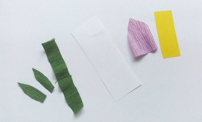 Crepe Paper Calla Lily process