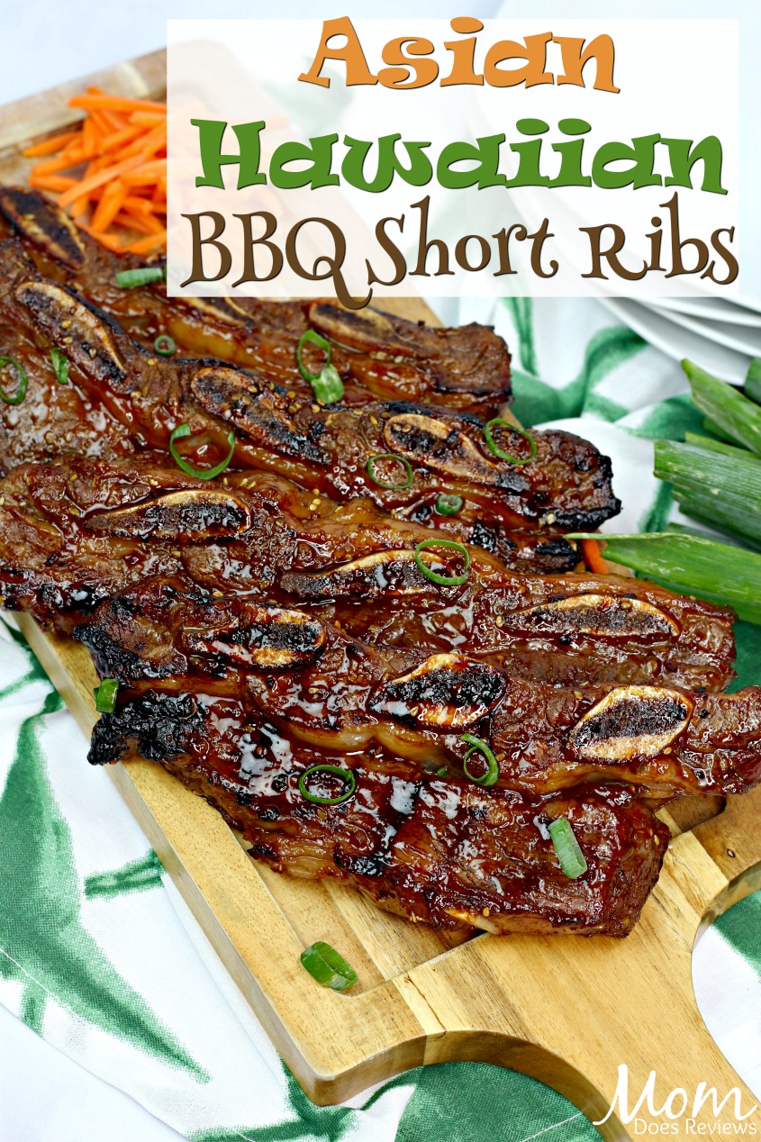 Asian Hawaiian BBQ Short Ribs #recipe #food #foodie #grilling #bbq #ribs #eatme