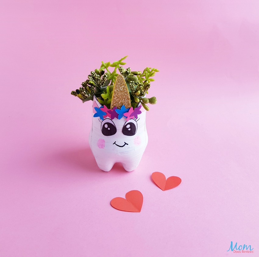 Simply Adorable DIY Recycled Bottle Unicorn Planter