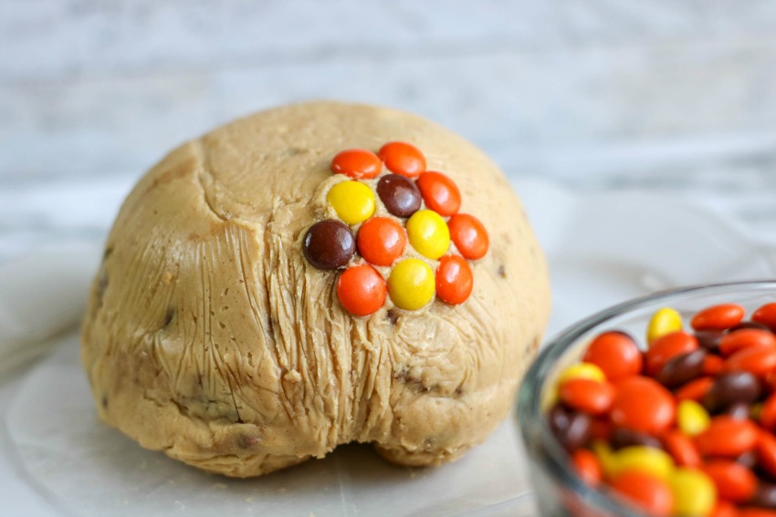 Reeses Peices Peanut Butter Ball process