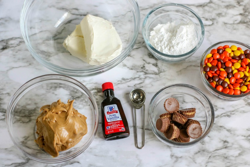 Reeses Pieces Peanut Butter Ball ingredients