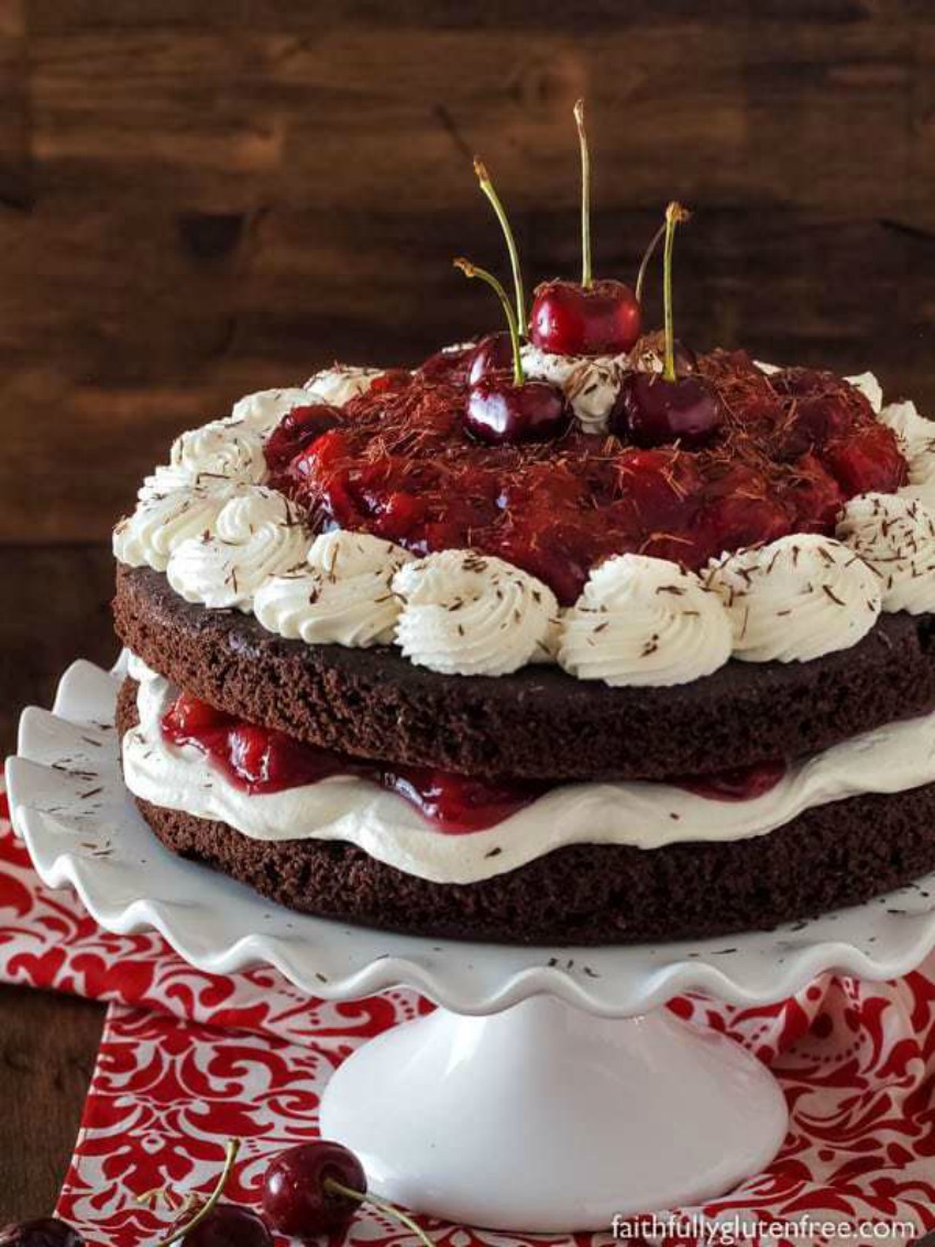 Easy Flourless Black Forest Cake from Scratch