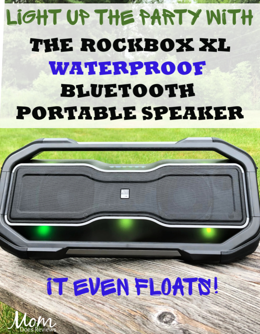 Light Up Your Party with The RockBox XL Waterproof Bluetooth Portable Speaker- It Even Floats! #myalteclansing at #BestBuy