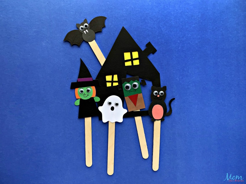 Adorable Halloween Puppet Craft for Kids