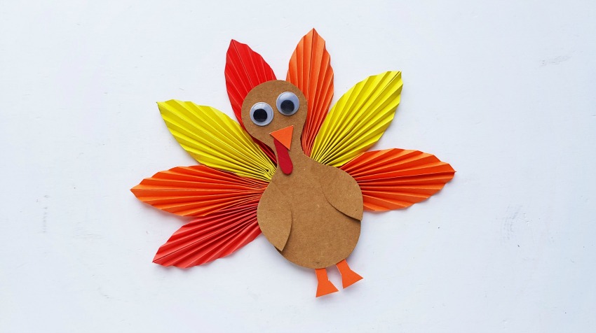 Paper Turkey Craft process 
