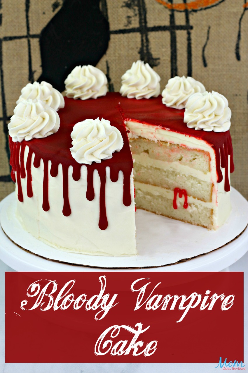 Bloody Vampire Cake Recipe #halloween #dessert #funfood