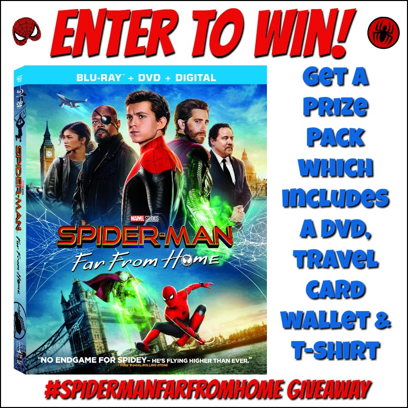 Spider-Man: Far From Home DVD & Prize Pack Giveaway #SpidermanFarFromHome